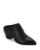 Dolce Vita Women's Sukie Pointed Toe Mid Heel Leather Mules
