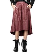 Zadig & Voltaire Joslin Crinkled Leather Skirt