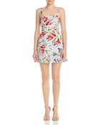 French Connection Cadencia Whisper Sweetheart Floral-print Mini Dress