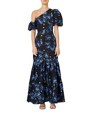 Elliat Times Floral Jacquard One Shoulder Dress