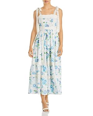 Loveshackfancy Ayala Cotton Floral Maxi Dress