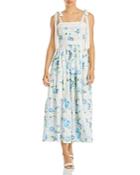 Loveshackfancy Ayala Cotton Floral Maxi Dress