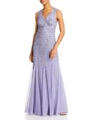 Adrianna Papell Beaded Godet Hem Gown - 100% Exclusive