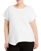 Marc New York Plus Off Duty French Terry Asymmetric Top