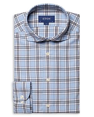 Eton Slim Fit Plaid Flannel Shirt