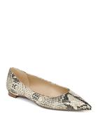 Sam Edelman Women's Stacey Pointed Toe Embossed Flats
