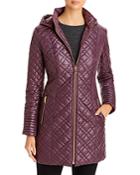 Via Spiga Hooded Quilted Coat