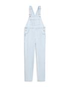 Weworewhat Basic Denim Overalls In Light Icy Wash