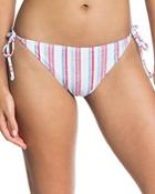 Roxy Striped Side Tie Bikini Bottom