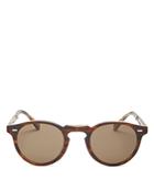 Oliver Peoples Unisex Gregory Peck 1962 Folding Polarized Round Sunglasses, 47mm