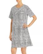 Eileen Fisher Round Neck Printed Dress
