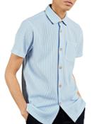 Ted Baker Striped Jersey Short Sleeve Shirt