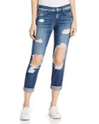 True Religion Cameron Distressed Cropped Jeans