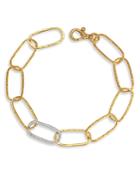 Gurhan 22k Yellow Gold Geo Diamond Large Link Bracelet