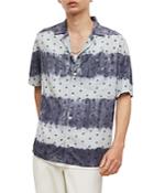 Allsaints Hornell Short Sleeve Printed Camp Shirt