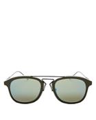 Dior Double Bar Mirrored Square Sunglasses, 52mm