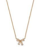Hueb 18k Yellow Gold Romance Diamond Bow Pendant Necklace, 16