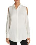 Dkny Cold Shoulder Silk Blouse - 100% Exclusive