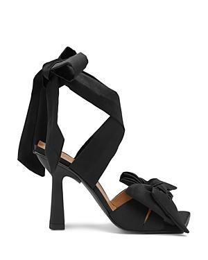 Ganni Women's Soft Ankle Tie High Heel Sandals
