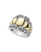 Lagos 18k Yellow Gold & Sterling Silver High Bar Graduated Statement Ring