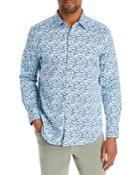 Robert Graham Bermuda Triangle Abstract Floral Print Stretch Regular Fit Button Down Shirt