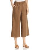 Eileen Fisher Petites Cropped Organic Linen Pants