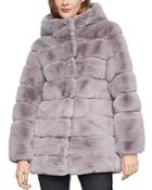Bcbgmaxazria Felicia Faux Fur Hooded Coat