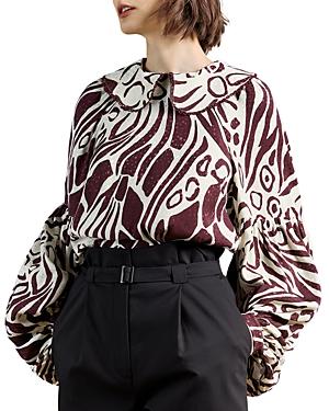 Ted Baker Made In Britain Giraffe Print Blouse