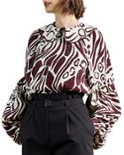 Ted Baker Made In Britain Giraffe Print Blouse