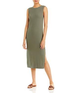 Aqua Rib Knit Muscle Tee Midi Dress - 100% Exclusive
