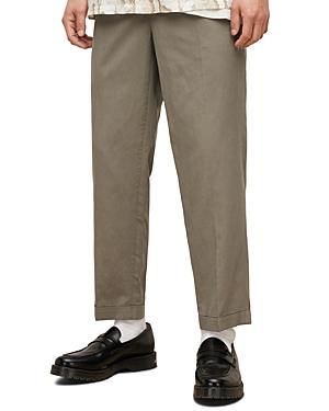 Allsaints Vista Pleated Relaxed Fit Cropped Pants