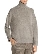 Lafayette 148 New York Cashmere Sequined Turtleneck Sweater