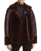 Whistles Faux Shearling Biker Jacket - 100% Exclusive