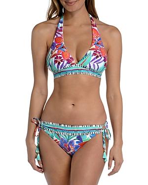 La Blanca Tropez Printed Halter Bikini Top
