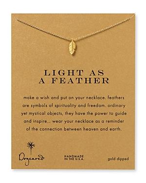 Dogeared Light As A Feather Necklace, 18