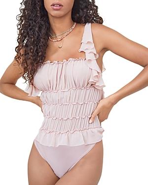 Free People Juliet Ruffled Bodysuit