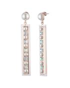 Carolee Linear Resin Drop Earrings