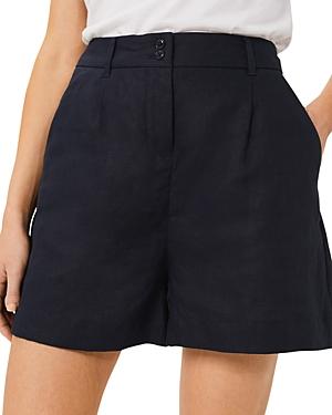 Hobbs London Dawn Pleated Linen Shorts