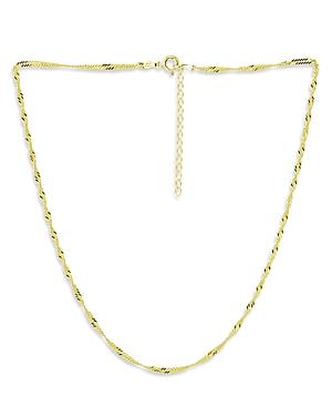 Aqua Twisted Curb Chain Necklace, 16 - 100% Exclusive