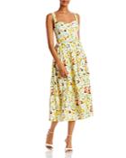 Aqua Fruit Print Sleeveless Midi Dress - 100% Exclusive
