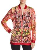 T Tahari Gale Floral-lace Zip Jacket