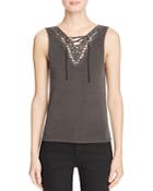 Project Social T Lace-up Lace Cami