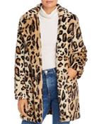 Apparis Margot Faux-fur Leopard-print Coat