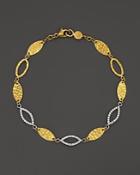 Gurhan Thin Willow Mini Linear Bracelet With Diamond Marquises