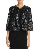 Laundry By Shelli Segal Sequin Capelet