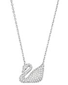Swarovski Swan Pendant Necklace, 15.75