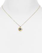 Nadri Sapphire Amulet Moon Pendant Necklace, 16