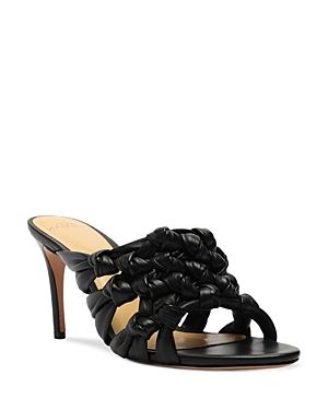 Alexandre Birman Women's Solange In Almond Toe Knotted Leather High Heel Sandals