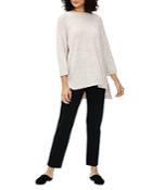 Eileen Fisher Dotted Crewneck Tunic Top