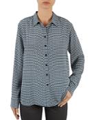 Gerard Darel Brian Kaleidoscopic-print Silk Shirt